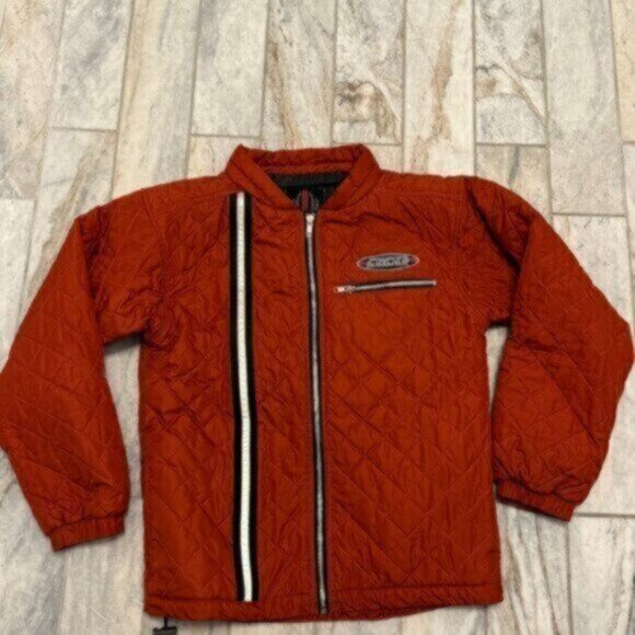 NEW Spyder boys size 12 brown quilted coat Retails $150 - Picture 1 of 6